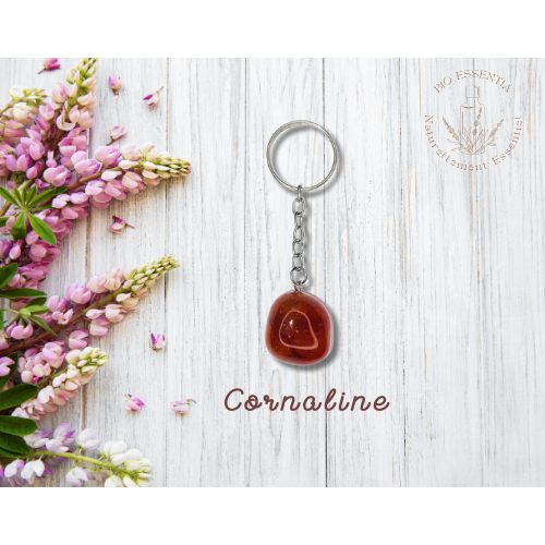 Cornaline keychain