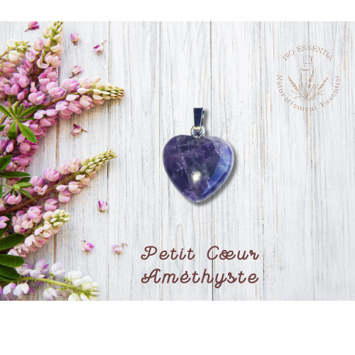 Amethyst Small Heart Pendant